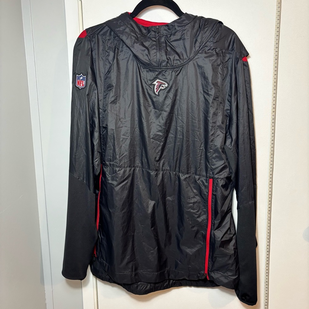 NFL Atlanta falcons black band Red Windbreaker Jacket